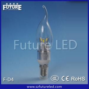 3W Cool White Candle Bulb LED F-D4