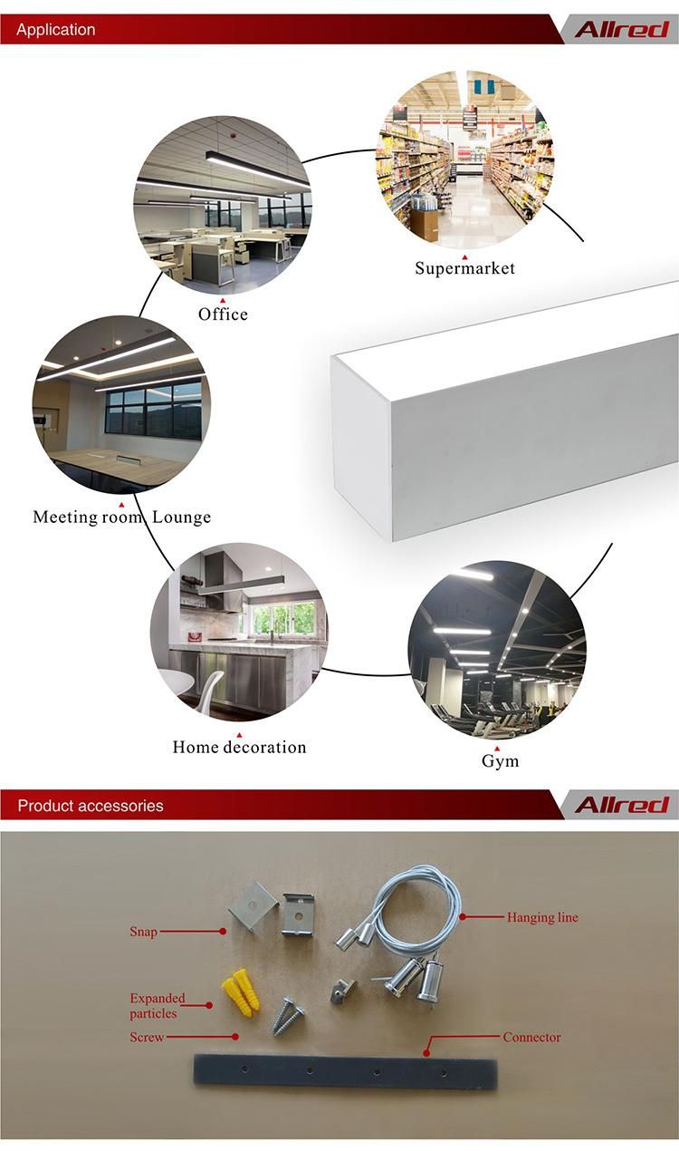 Patent Products High Lumen Indoor IP20 SMD LED Linear Light