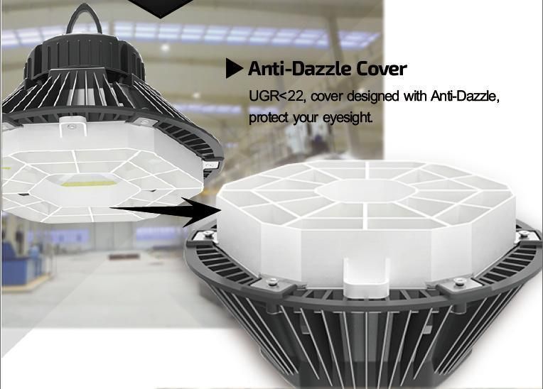 Lm80 High Brighter 150lm/W LED High Bay Light with Stalinite Reflector