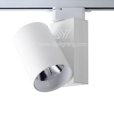 30W COB Track Spot Lighting with 2/3/4 Phases Adaptor