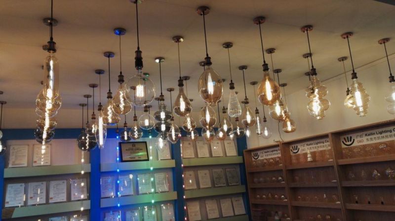 Multi-Layer Glass Tube Decorative LED Spiral Filament Light Bulb