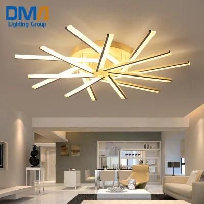 45W Modern Gold Aluminum Residential Bar Ceil LED Light Ceiling Lamp Lights Lighting
