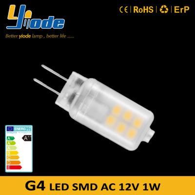 PC G4 LED Lamp Bulbs AC 12V 2835SMD 1W Bi Pin Plug for Chandelier