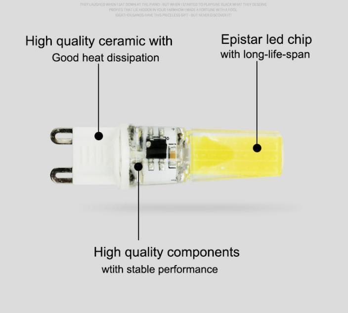 G9 LED Bulbs 3W Equivalent to 30W Halogen Bulbs 220-240V Dimmable Energy Saving Bulbs for Home Lighting