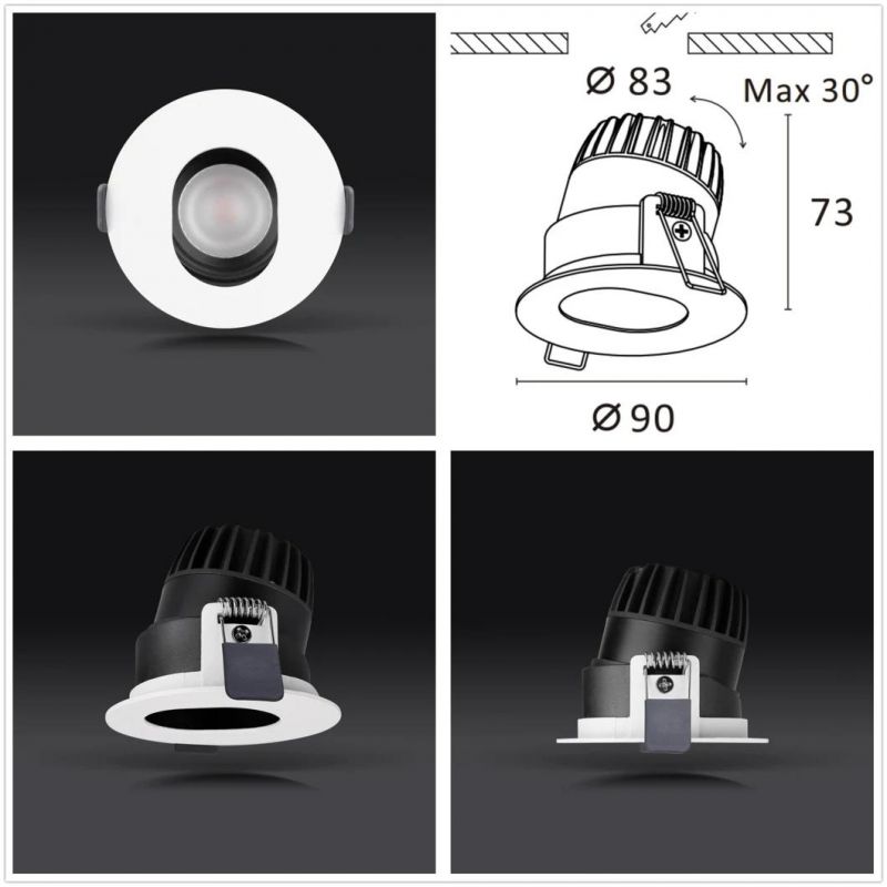 R6905 6W10W High Quality Adjustable Dimmable Diffuers LED Spotlight