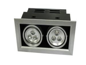 3W+3W Rotatable LED Grille Light CE RoHS (QH-GL-3x1Wx2)