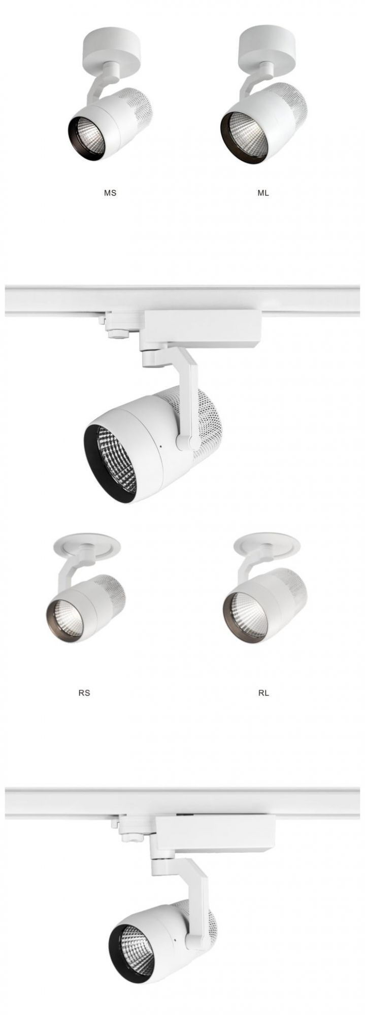 Anti-Glare High Power LED 20W/25W/30W Available LED Track Spotlight Tracklight