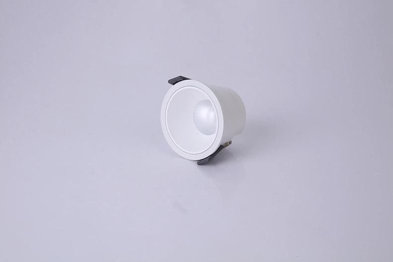 Hotel Corridor COB Recessed Ceiling Downlight Round and Square Mini Cabinet Lights Cutout 55mm LED Down Lights