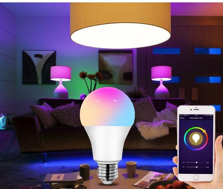 9W A60 Smart LED Bulb Through WiFi APP Control