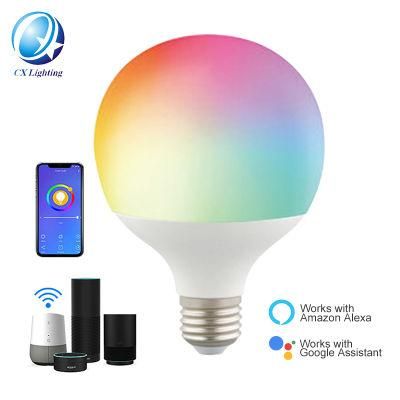 LED Smart Light RGBW Multi Color LED Smart WiFi Global Bulb G80, G95, G120 Series