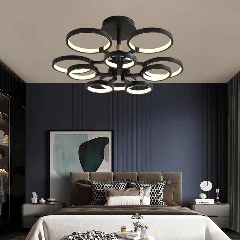 Wholesale and Retail Rings Acrylic LED Chandelier Ceiling Lights