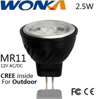 2700K-6000K 2.5W MR11/Ar11 LED Spotlight for Landscape Lighting