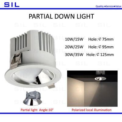 Hot Sales Hotel Commercial LED Down Light 20watt 10W 15W 20W 25W 30W 35W Ceiling Light 20W LED Downlight