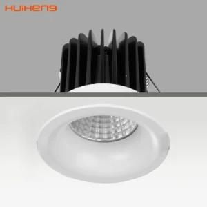 Aluminum Anti Glare D105mm 10W 12W COB LED Downlight