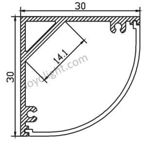 Linear Aluminum LED Profile (30*30mm)