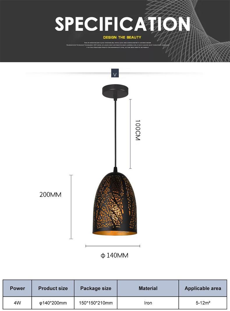 European Style Simple Modern Living Room Banquet Hall LED Pendant Light