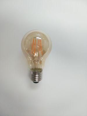 A60 4W New ERP Clear Amber Golden Smoky LED Filament Bulb Lamp Light with Cool Warm Day Light E27 B22