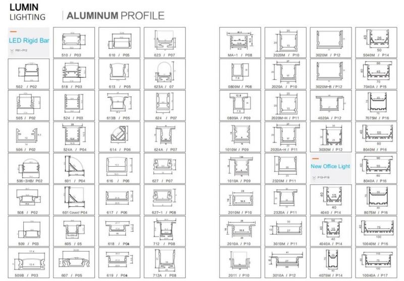 1800mm 0-10V Dimming LED Trunking Linear Lighting for Office/Shops