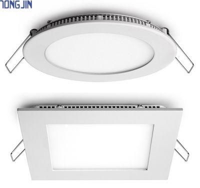 6W Round and Square Ultra Slim LED Panel Lamp Light