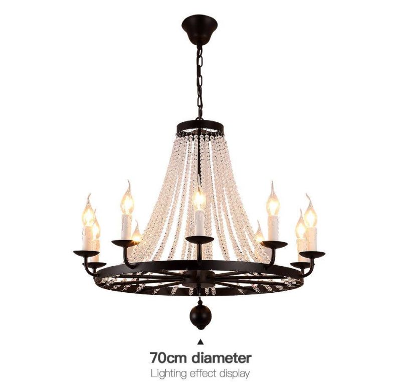 Home Use Fancy 80cm Chandelier K9 Crystal