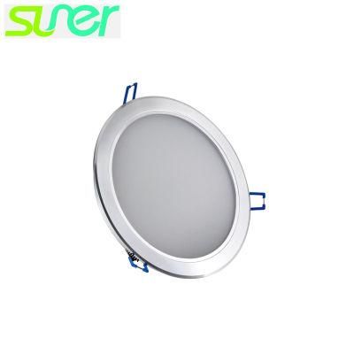 Recessed Slim Ceiling Spot Lighting Silver LED Downlight 6 Inch 14W 4000K Nature White
