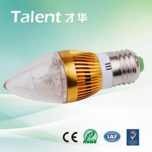 3W Golden E27 Base LED Candle Light