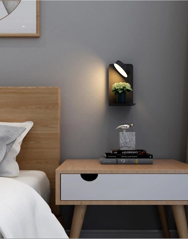 Bedroom Bedside Lamp Living Room Simple Creative USB Mobile Phone Charging Nordic LED Lights Wall Lamps