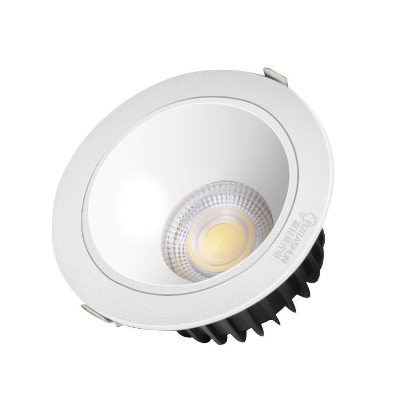 Bright Aluminum COB LED Downlight IP20 IP44 Recessed LED Spotlight Dimmaber Downlight LED 9W Waterproof Adjustable