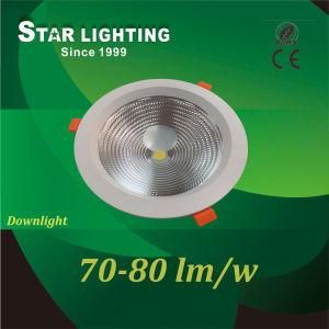 White Housing Aluminum Round Panel Lamp Downlight 15 Watt LED Ceiling Light