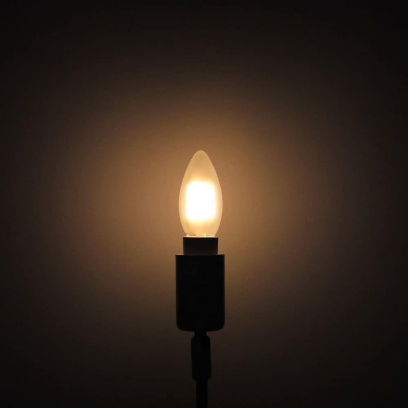 LED Candle Bulb Vintage C35 2W/4W/6W Frosted Glass Lamp Decorative Filament Energy Saving LED Global Bulb for Indoor Lighting
