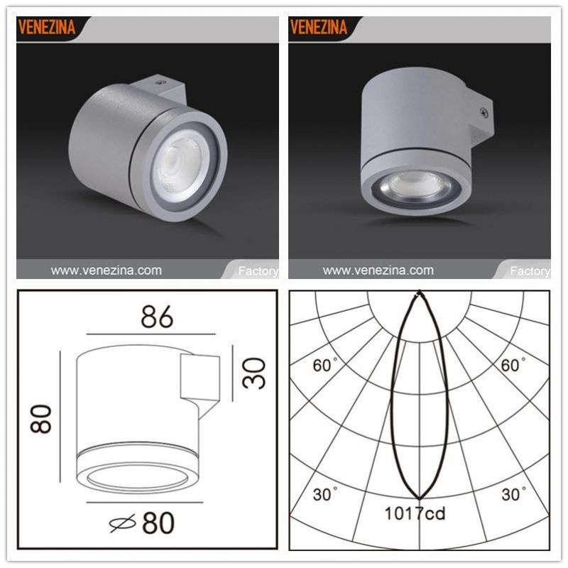 Exterior Cast Aluminum CREE Chip LED Wall Light IP54