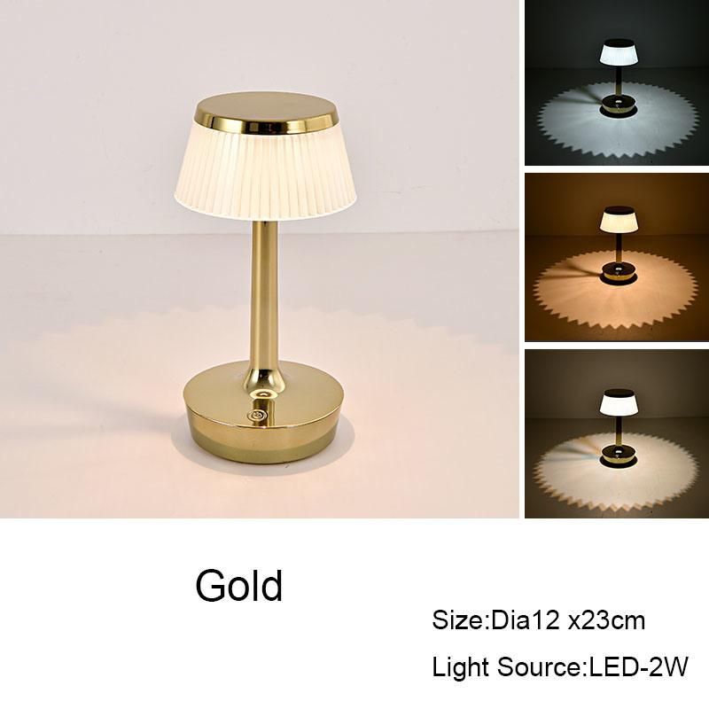 Acrylic LED Touch Dimmable Portable Light Cordless Powered Battery Clear Dining Luxury Restaurant Table Lamp with CCT and Brightness Adjustable Lights Lamps