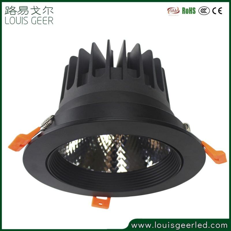 Manufacturing Black Round Energy Saving SMD 10W 15W 30W 40W Dimmable LED Spot Light