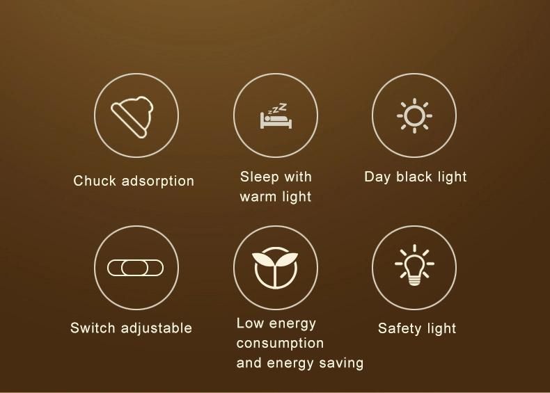 Dropshipping Smart Induction ABS PVC Chuck Adsorption Type Induction Night Light Rechargeable Portable Induction Light 2022