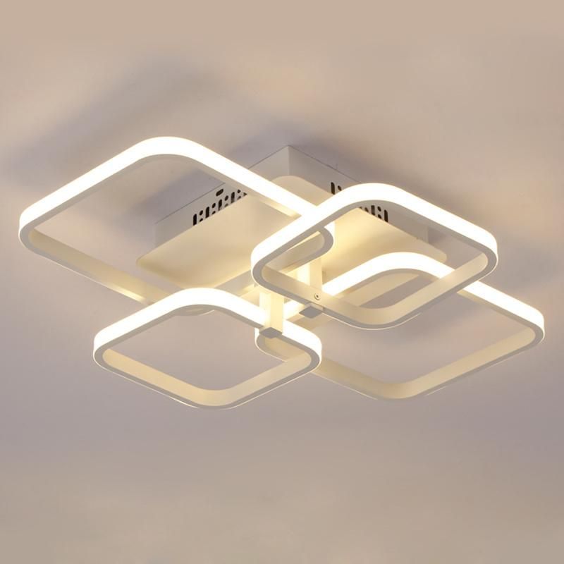 2021 New Modern Indoor Home Decor LED Modern Aluminium Square Ceiling Light Fixture