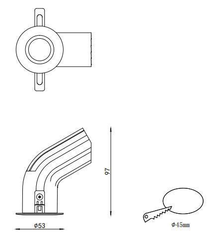 LED Ceiling Recessed Spotlight Spot Light Fixed 10W Easily Fix