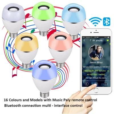 Multicolor RGB Dimmable CCT Smart Bulb with Music Sync Speaker