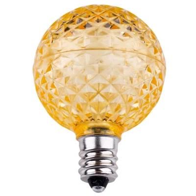 Lower Power E17 G40 Faceted LED Bulb - Sun Warm White