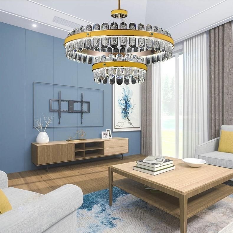 The Latest Fashion Metal Dining Chandeliers Luxury Crystal Chandelier