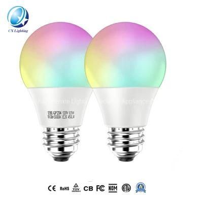 7W Smart Home WiFi Tuya Alexa Control RGB Leb Bulb
