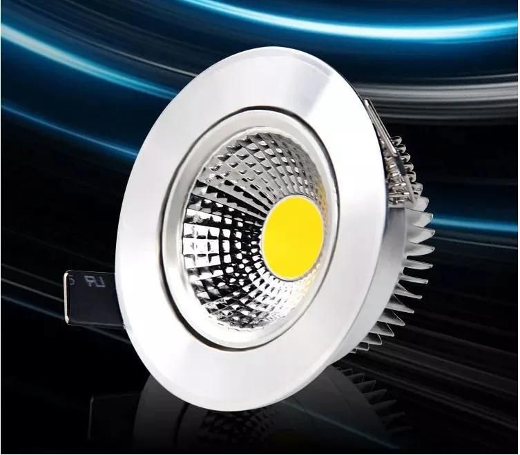 Round LED Downlight 3W/5W/7W/9W12W COB LED Living Room Downlight