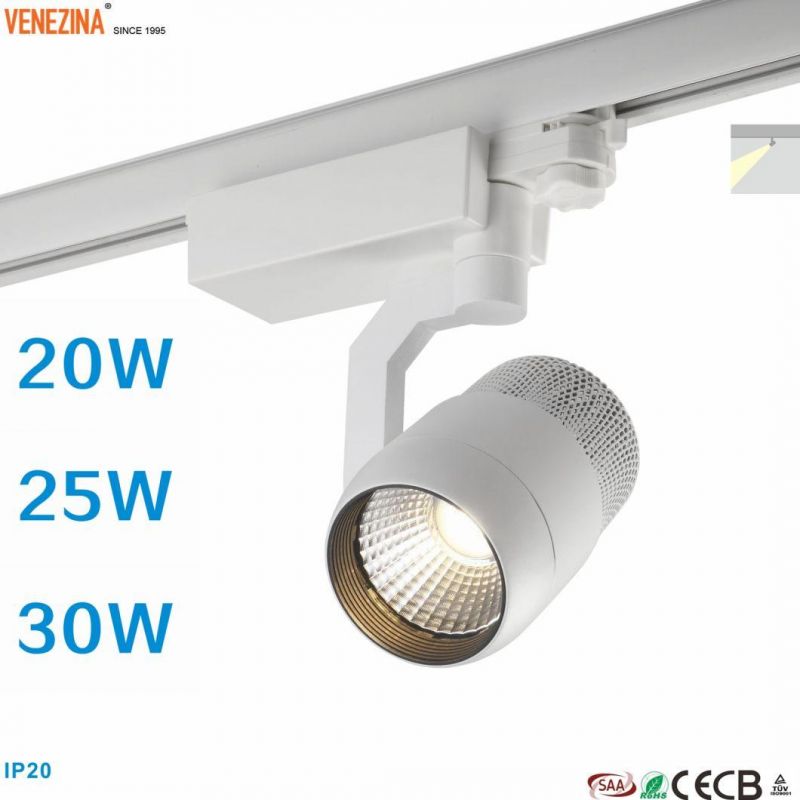 Anti-Glare High Power LED 20W/25W/30W Available LED Track Spotlight Tracklight