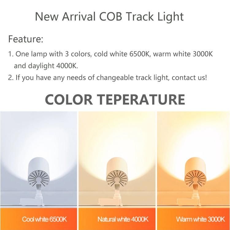 How Bright Beam Angle Adjustable Track Light 30W Aluminum LED Track Light