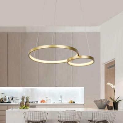 Industrial Nordic Big Large Industrial for Kitchen Hanging Chandelier Round Modern LED Pendant Light