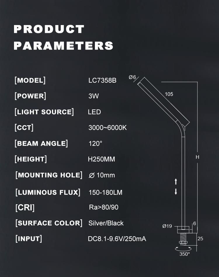 3W LED Cabinet Light for Jewelry Window