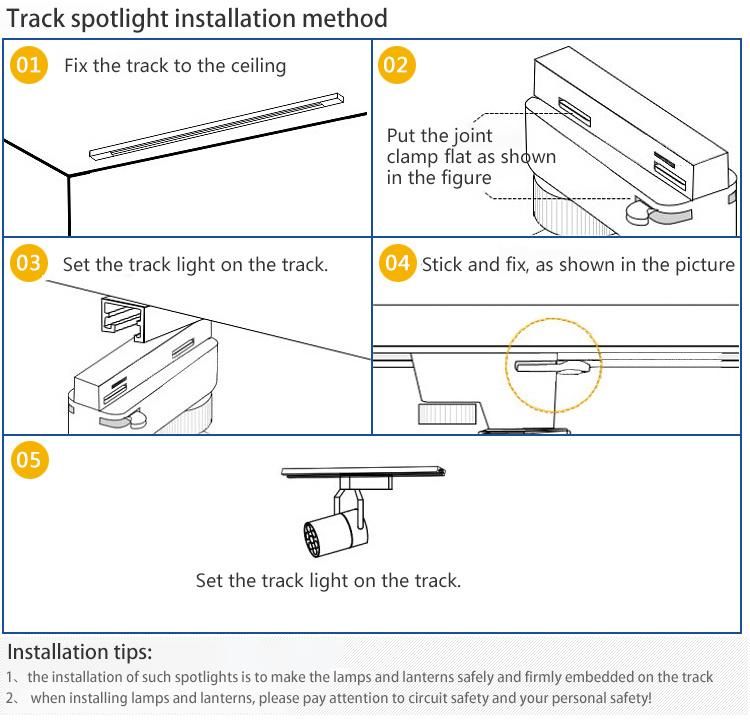 Dimmable LED Track Lighting High CRI Spotlight LED Light for Clothes Shop Lighting