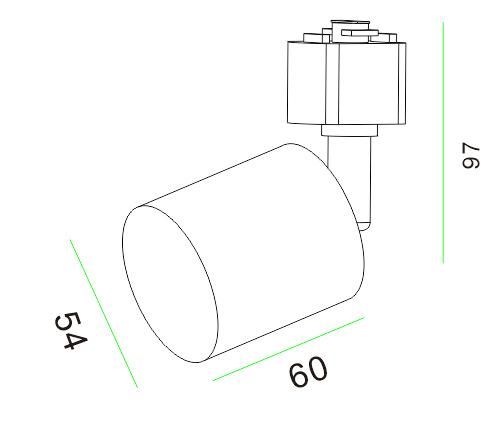 GU10 Energy Saving Lamp for Trackrail System for Cabinet Ce