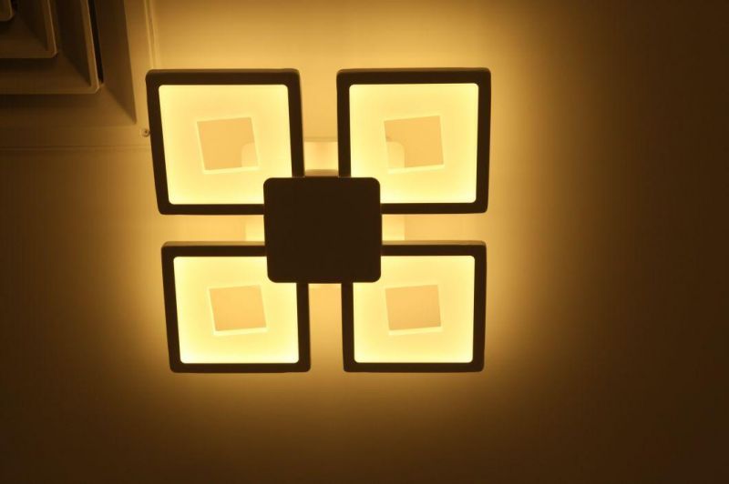 Masivel Simple Clear Square Lighting Acrylic Cover LED Ceiling Light