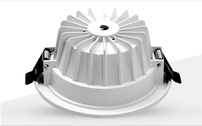 Wholesale 85-265V 220V 110V Round Recessed Downlights 8W 10W 12W 15W 18 Watt 18W LED Down Light in White