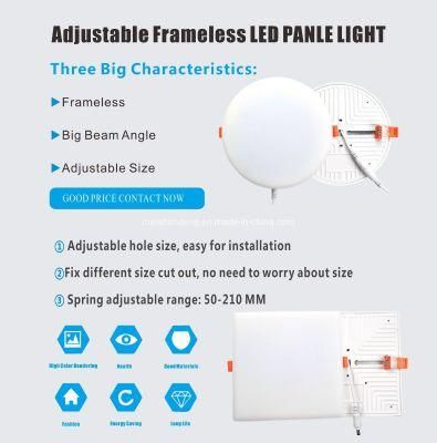 Hot Commodity Ultra Thin Rimless 9W LED Panel Light